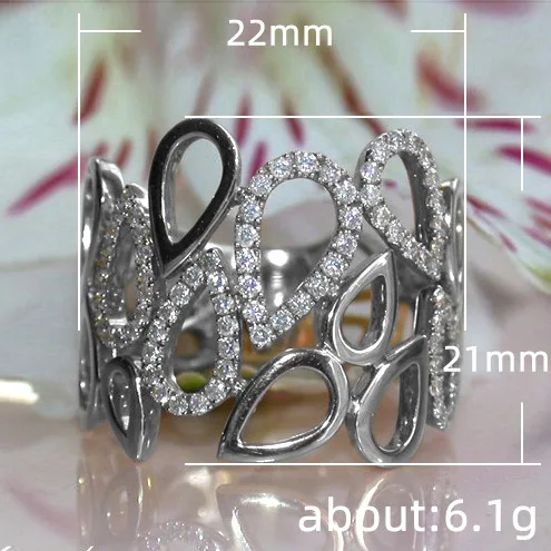 Personality Unique Design Hollow Water Drop Ring White Zircon Cocktail Party Women's Ring Bridal Jewelry Engagement Ring Gifts
Personality Unique Design Hollow Water Drop Ring White Zircon Cocktail Party Women's Ring Bridal Jewelry Engagement Ring Gifts