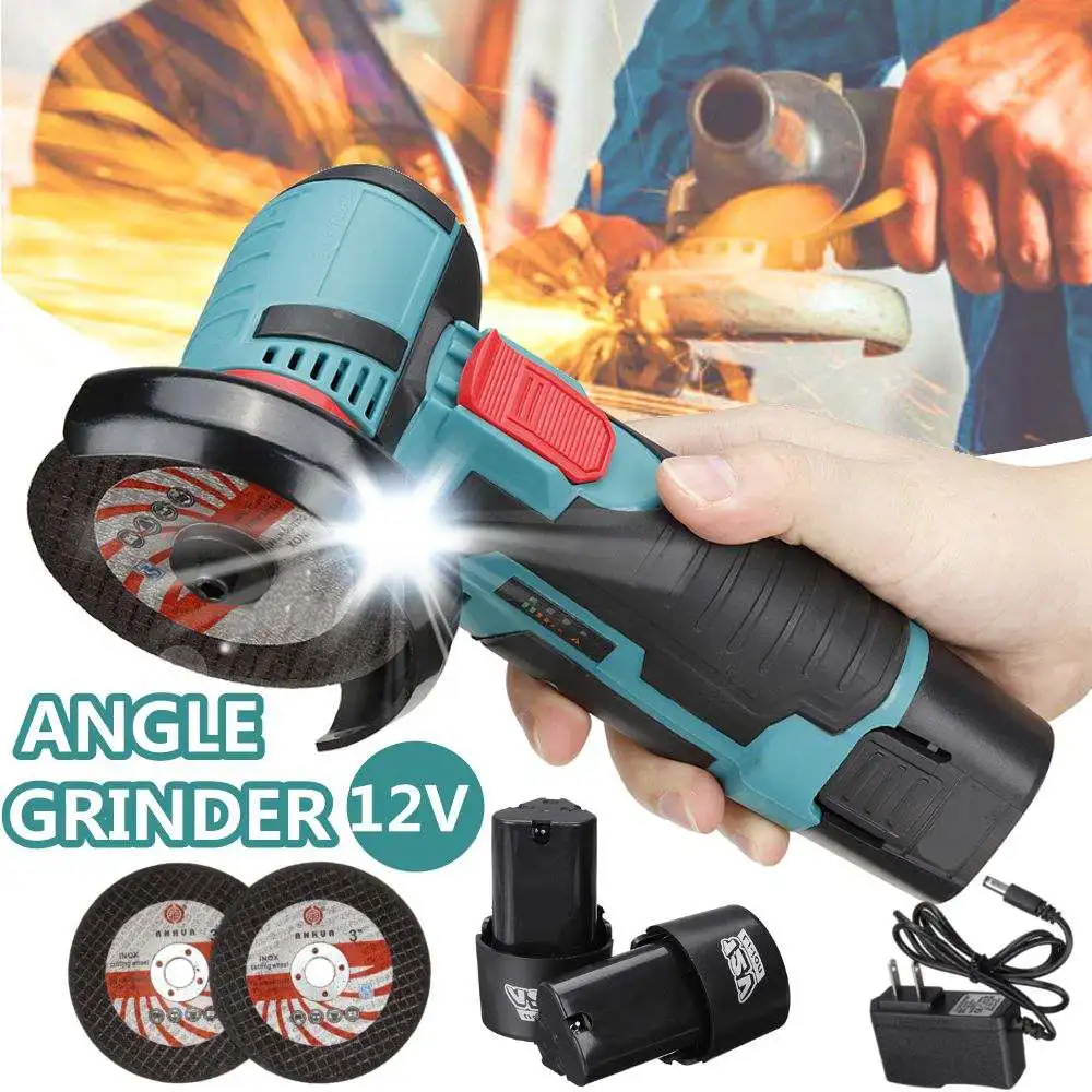 12V 500W Mini Brushless Angle Grinder Cordless Angle Grinder Polishing Machine with Two Batteries Diamond Cutting Power Tools
12V 500W Mini Brushless Angle Grinder Cordless Angle Grinder Polishing Machine with Two Batteries Diamond Cutting Power Tools