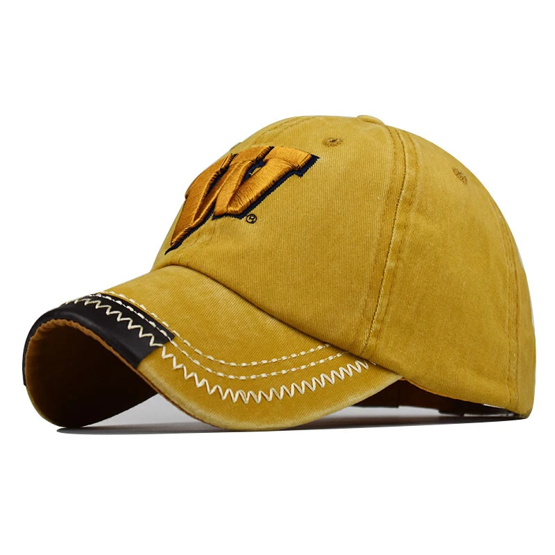 Washing Letter W Cotton Baseball Cap Casual Men's Duck Tongue Cap Women Outdoor Hundred With Sun Hat Youth Hat 2020