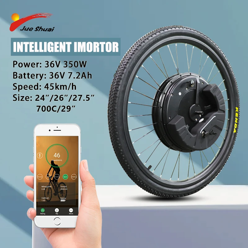 EU Stock Electric Bicycle Kit with battery Full Wireless APP Control 36v 350w Front hub motor wheel 24" 26" 27.5" 29" 700C EBike
EU Stock Electric Bicycle Kit with battery Full Wireless APP Control 36v 350w Front hub motor wheel 24" 26" 27.5" 29" 700C EBike