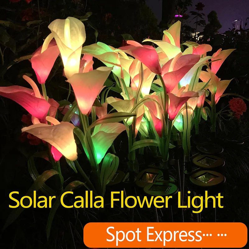 Led Outdoor Lawn Lamp Home Garden Ip65 Waterproof Yard Path Light Solar Calla Flower Lamp Colorful 4Led Ground Plug Light
Led Outdoor Lawn Lamp Home Garden Ip65 Waterproof Yard Path Light Solar Calla Flower Lamp Colorful 4Led Ground Plug Light