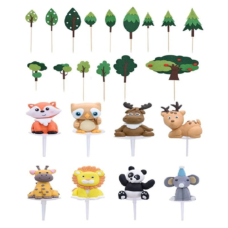 Cute Forest Animals Cake Topper Giraffe Lion Panda Owl Deer Felt Tree Dessert Decor Kids Favors Birthday Party Baby Shower Gift
Cute Forest Animals Cake Topper Giraffe Lion Panda Owl Deer Felt Tree Dessert Decor Kids Favors Birthday Party Baby Shower Gift
