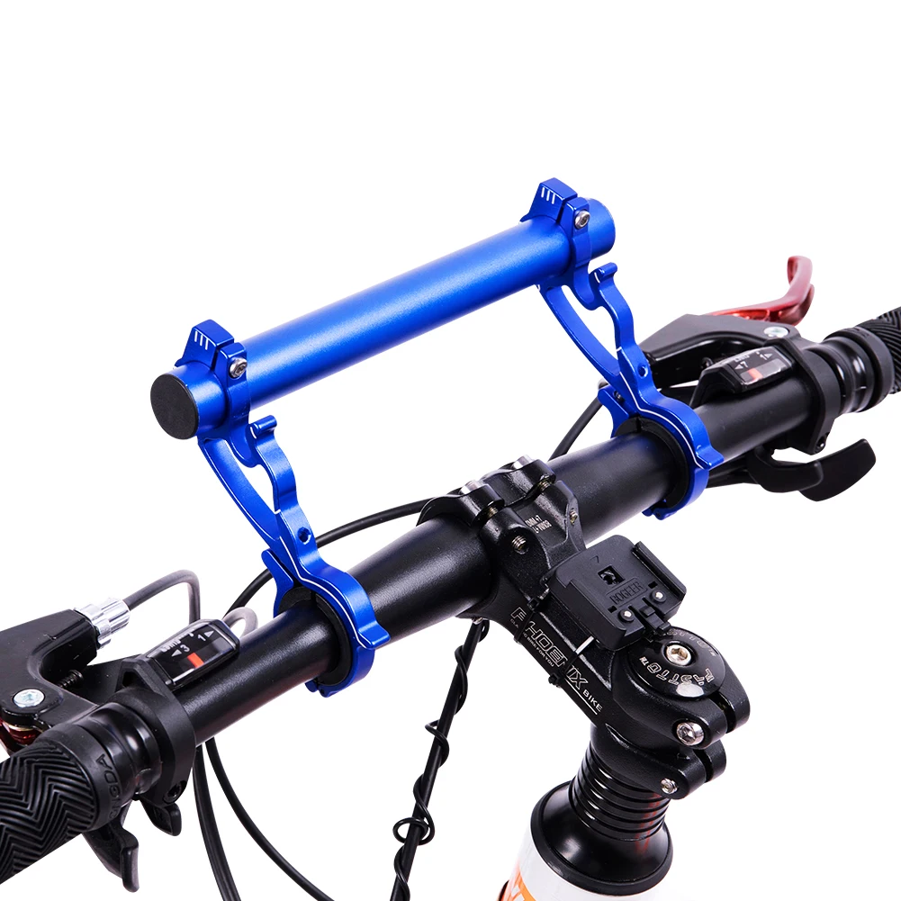Двойной удлинитель для велосипеда держатель фонарика Bycicle поддержка руля