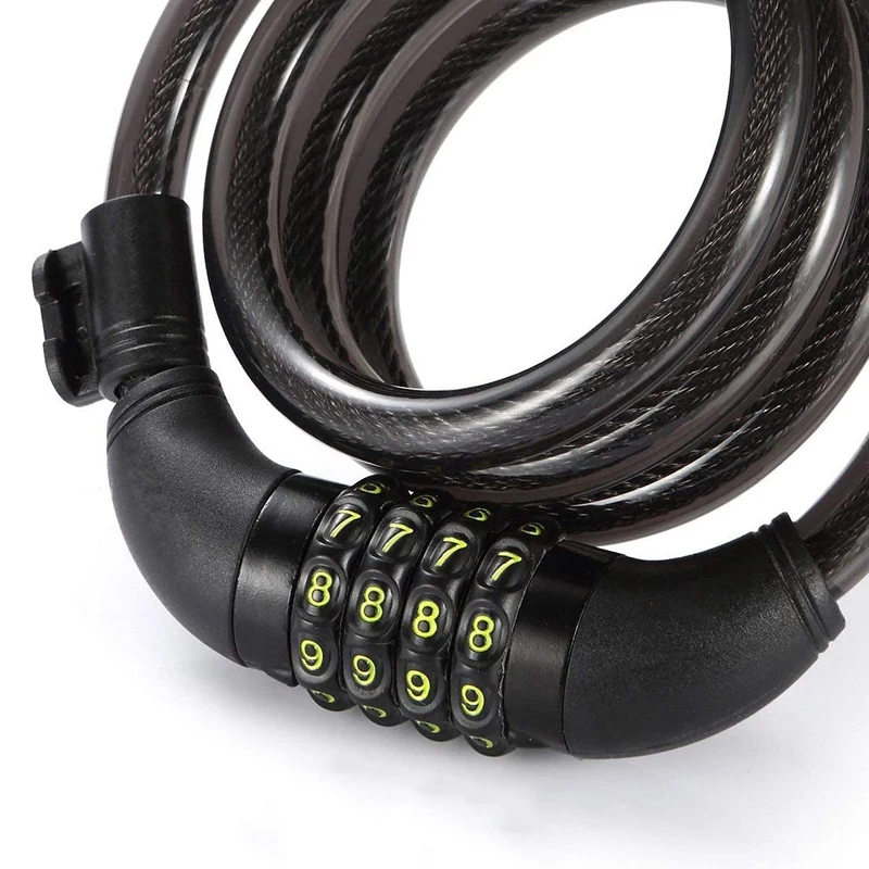 Bike Cable Basic Self Coiling Resettable Combination Cable Bike Locks with Complimentary Mounting Bracket
Bike Cable Basic Self Coiling Resettable Combination Cable Bike Locks with Complimentary Mounting Bracket