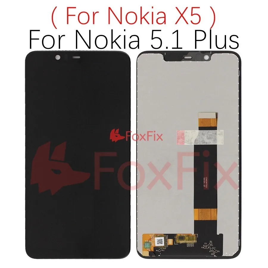 FoxFix Display For Nokia 5.1 Plus LCD Display X5 TA 1024 1027 1044 1053 1008 1030 1109 Touch Screen For Nokia 5 5.1 LCD Screen
FoxFix Display For Nokia 5.1 Plus LCD Display X5 TA 1024 1027 1044 1053 1008 1030 1109 Touch Screen For Nokia 5 5.1 LCD Screen