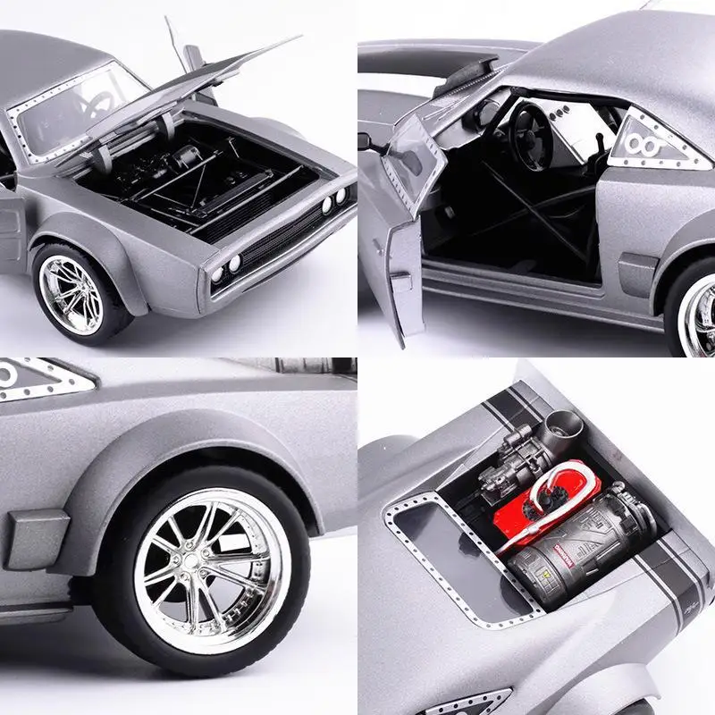1:24 Масштаб форсаж литые модели автомобиля Lce зарядное устройство игрушечные