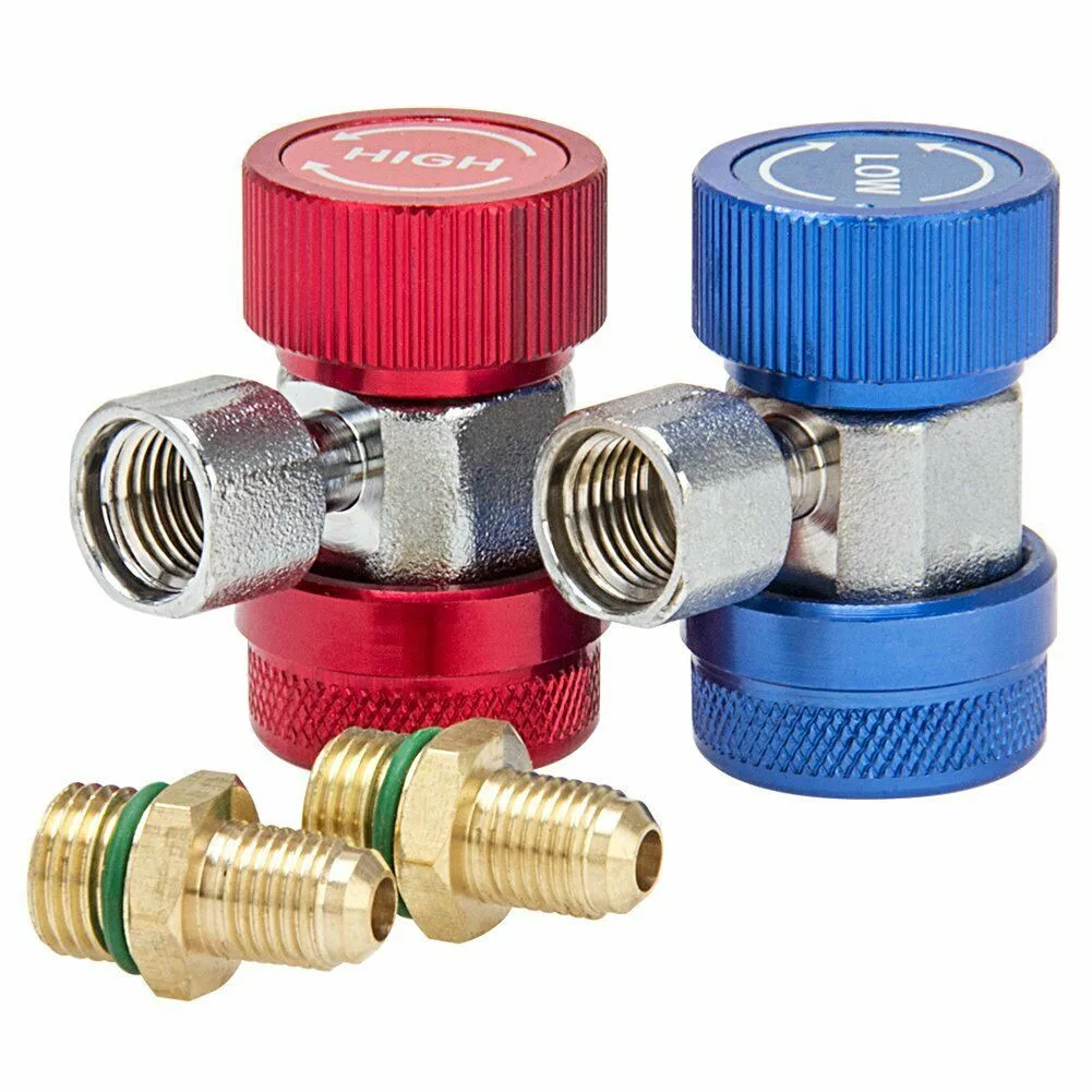 2pcs Car Air Adapter Quick Coupler Refrigerant Gauge Set Blue Red Quick Coupler High Low Manifold R134A Auto Replacement Parts
2pcs Car Air Adapter Quick Coupler Refrigerant Gauge Set Blue Red Quick Coupler High Low Manifold R134A Auto Replacement Parts