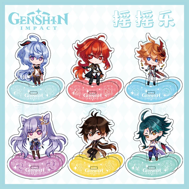 Hot Anime Genshin Impact Acrylic Figure Hutao Raiden Shogun Shake Spring Stand Funny Desk Decor Fans Collection Prop Xmas Gift 
Hot Anime Genshin Impact Acrylic Figure Hutao Raiden Shogun Shake Spring Stand Funny Desk Decor Fans Collection Prop Xmas Gift