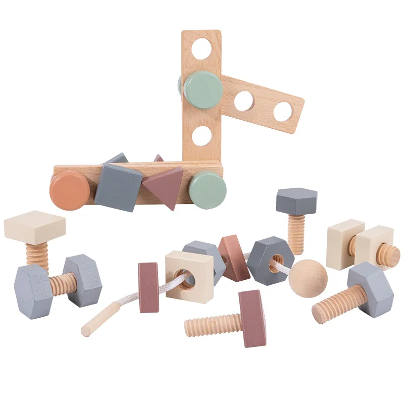 Wooden Nut Shape Paired Beads Game Early Education Montessori Toys Geometrical Shape Beaded Building Blocks Toys For Kids Gift
Wooden Nut Shape Paired Beads Game Early Education Montessori Toys Geometrical Shape Beaded Building Blocks Toys For Kids Gift