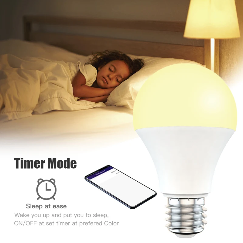 Wifi Smart LED Light Bulb 9W E27/ B22 For Amazon Alexa/ Google Home App Control Colorful Changing Bulb Smart Home Decorative
Wifi Smart LED Light Bulb 9W E27/ B22 For Amazon Alexa/ Google Home App Control Colorful Changing Bulb Smart Home Decorative