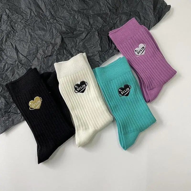 Japanese Harajuku Embroidery Love Letter Women Casual Socks Combed Cotton Breathable Cozy Spring Summer Footwear 2022 Newly
Japanese Harajuku Embroidery Love Letter Women Casual Socks Combed Cotton Breathable Cozy Spring Summer Footwear 2022 Newly