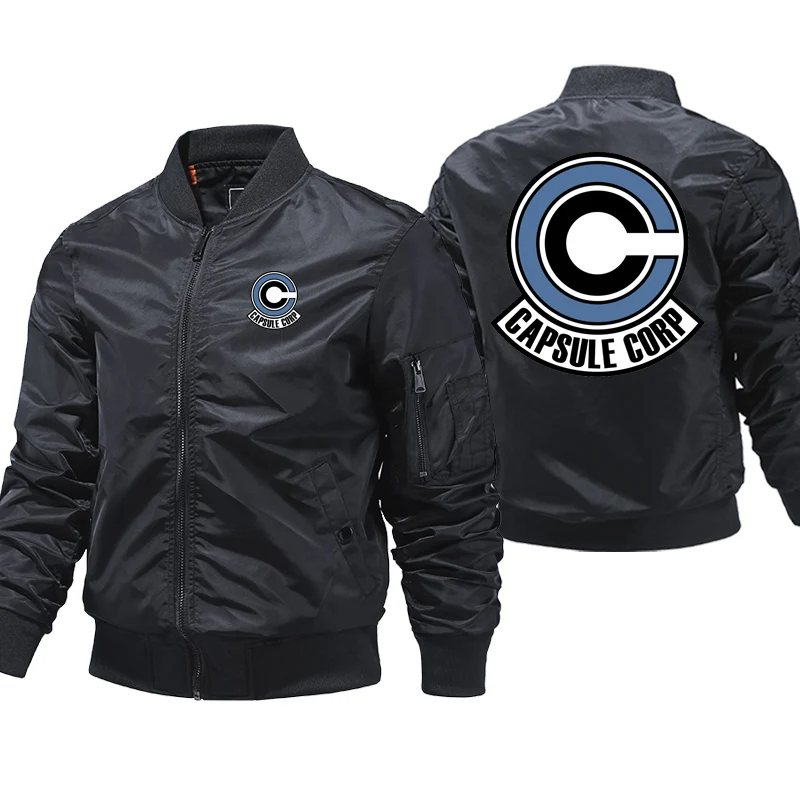 Capsule Corp Print Dragon ball Bomber Jacket Men Autumn Winter Thick Jacket Male Casual cycling jacket Zip Streetwear pilot Coat
Capsule Corp Print Dragon ball Bomber Jacket Men Autumn Winter Thick Jacket Male Casual cycling jacket Zip Streetwear pilot Coat