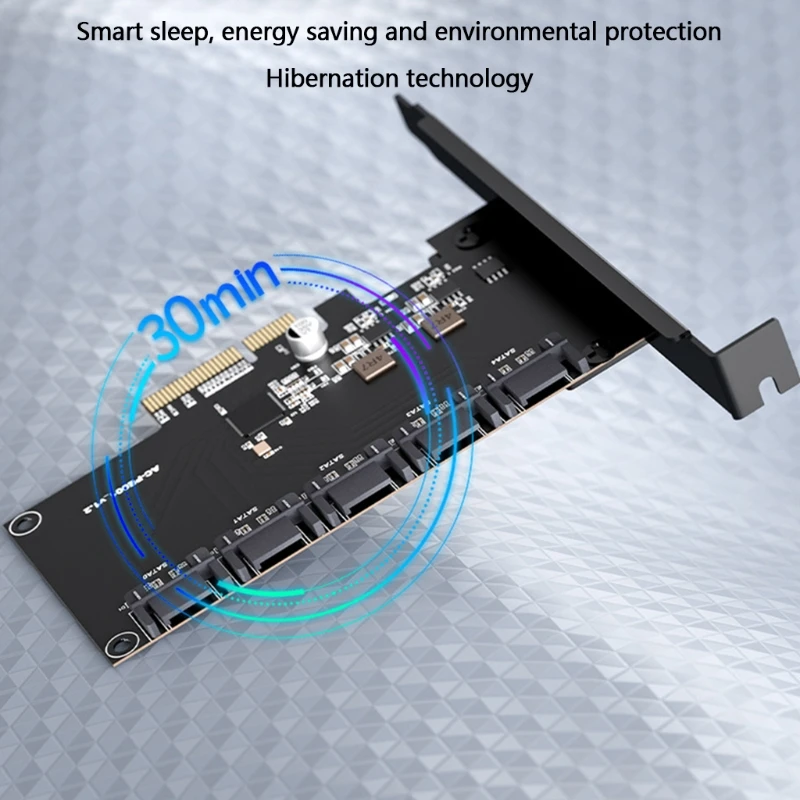 SATA Expansion Card SATA III Adapter PCIE To SATA3.0 Expansion Card PCI-E To Five-port SATA3.0 Adapter Card for PC
SATA Expansion Card SATA III Adapter PCIE To SATA3.0 Expansion Card PCI-E To Five-port SATA3.0 Adapter Card for PC