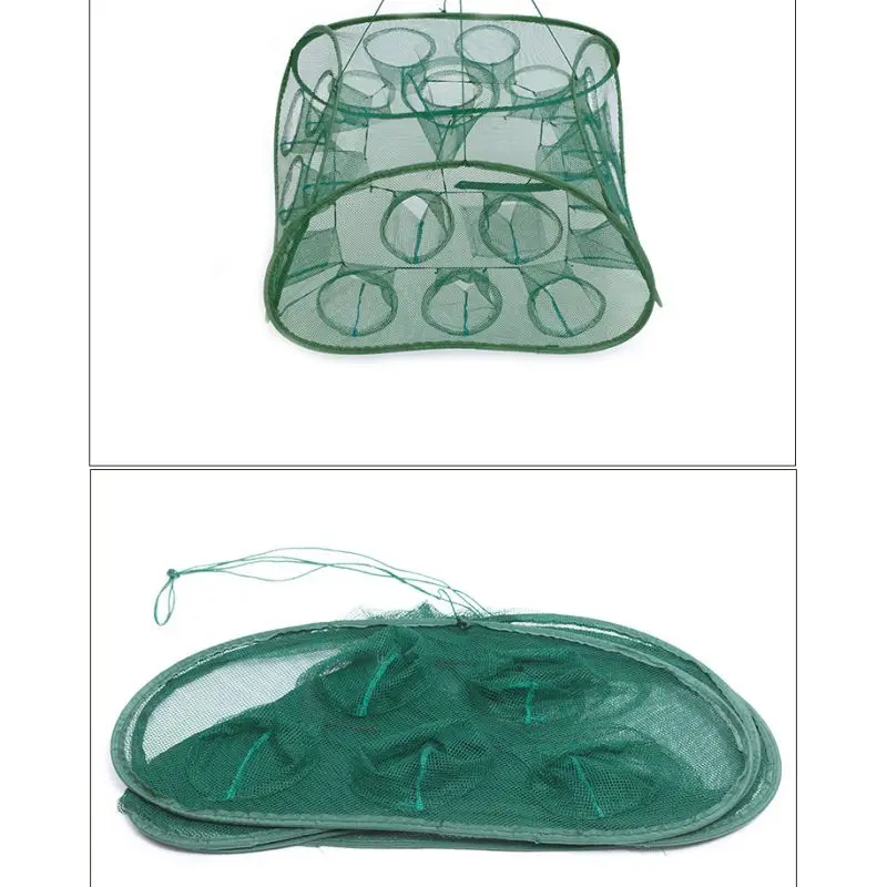 5/9/13 Holes Strengthen Automatic Fishing Net Nylon Foldable Catch Fish Trap For Fishing Shrimp Minnows Crab Cast Mesh
5/9/13 Holes Strengthen Automatic Fishing Net Nylon Foldable Catch Fish Trap For Fishing Shrimp Minnows Crab Cast Mesh