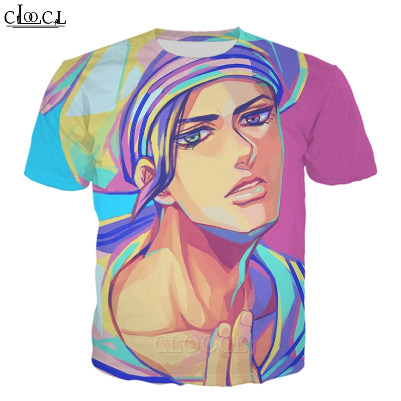 Футболка HX с аниме «Невероятные приключения Джоджо», модный уличный пуловер в стиле Харадзюку С 3D-принтом, топ оверсайз, одежда, Прямая пост...
Футболка HX с аниме «Невероятные приключения Джоджо», модный уличный пуловер в стиле Харадзюку С 3D-принтом, топ оверсайз, одежда, Прямая пост...