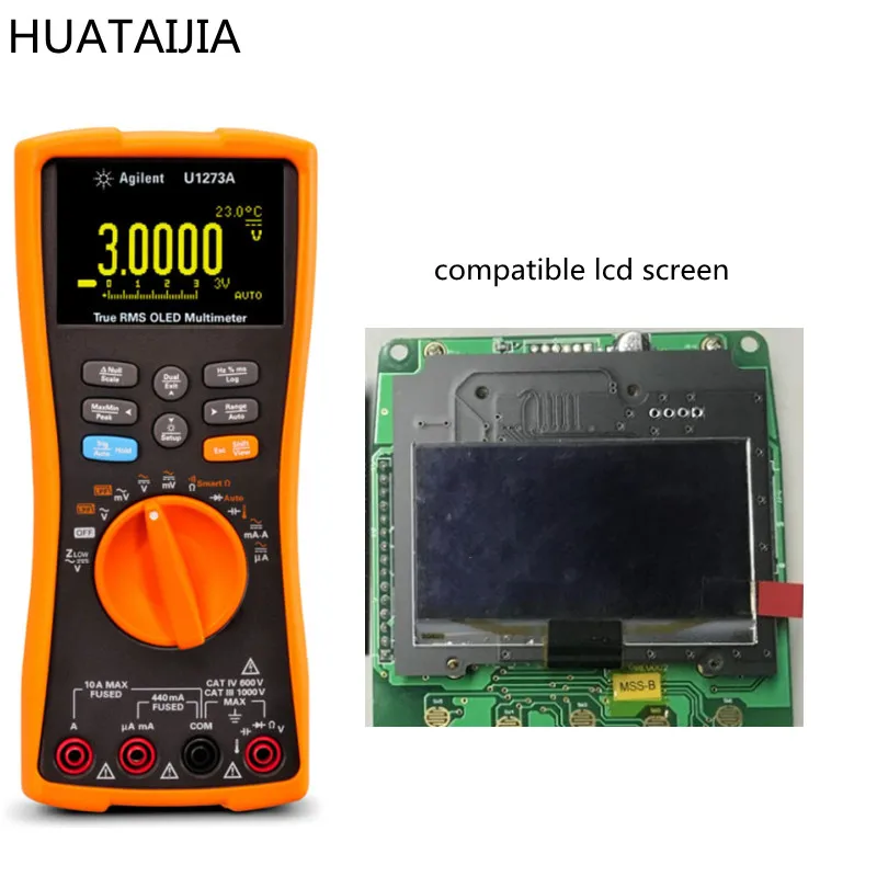 Не оригинальный портативный полуцифровой мультиметр Agilent U1273A, совместимый с ЖК-экраном
Не оригинальный портативный полуцифровой мультиметр Agilent U1273A, совместимый с ЖК-экраном