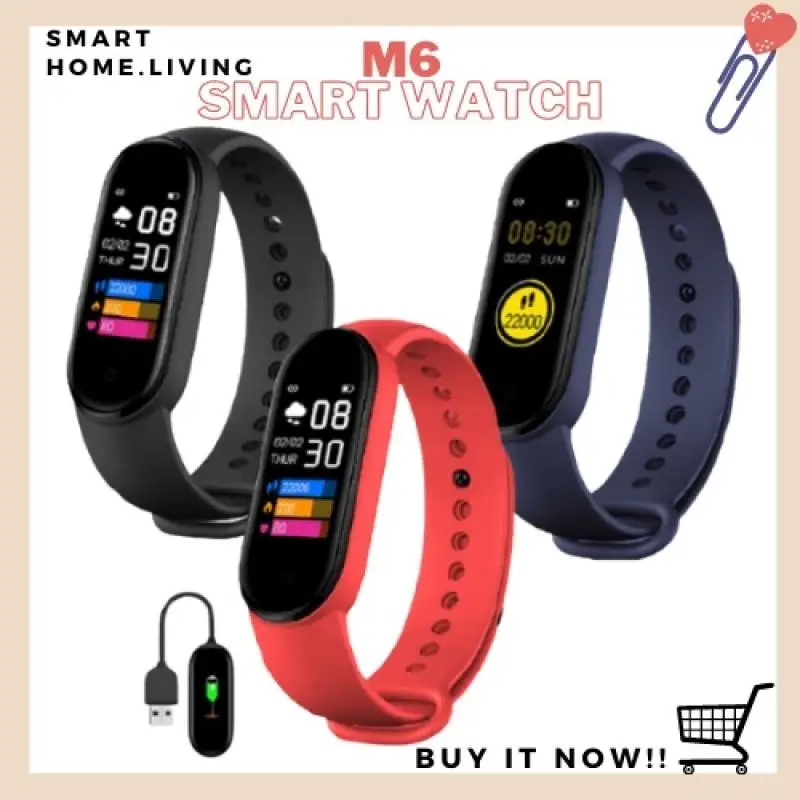 M6 Smart Watch Mi Band 6 Blood Oxygen Fitness Bluetooth Smart Watch n Smart Bracelet
M6 Smart Watch Mi Band 6 Blood Oxygen Fitness Bluetooth Smart Watch n Smart Bracelet