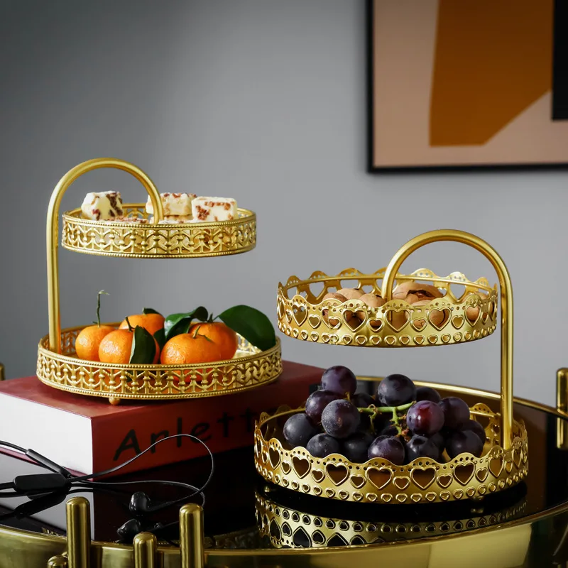 Double-Deck Cake Tray Decoration Dessert Plates Household Storage Rack Fruit Metal Tray Cake Display Stand Kitchen Utensils
Double-Deck Cake Tray Decoration Dessert Plates Household Storage Rack Fruit Metal Tray Cake Display Stand Kitchen Utensils