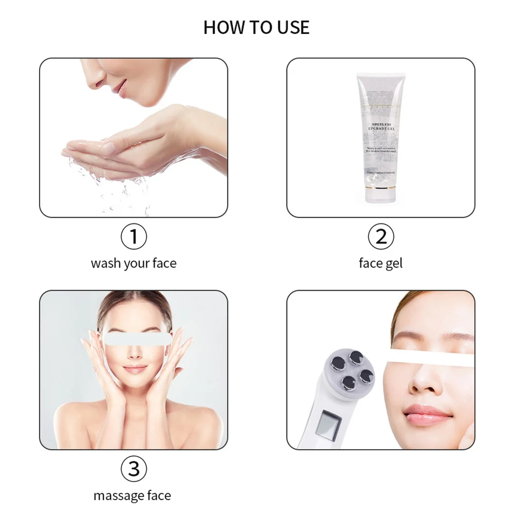 Facial Massager EMS Current Import Face Beauty Device with 5 Light Waves Face Lifting Tightening Anti-Wrinkles Face Care Tool
Facial Massager EMS Current Import Face Beauty Device with 5 Light Waves Face Lifting Tightening Anti-Wrinkles Face Care Tool
