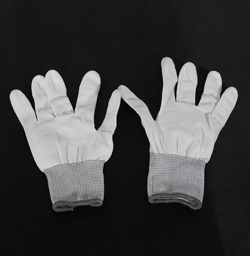 5 PairThin white nylon PU finger-coated gloves, rubberized, dipped, palm-coated electronic dust-free anti-static labor insurance
5 PairThin white nylon PU finger-coated gloves, rubberized, dipped, palm-coated electronic dust-free anti-static labor insurance