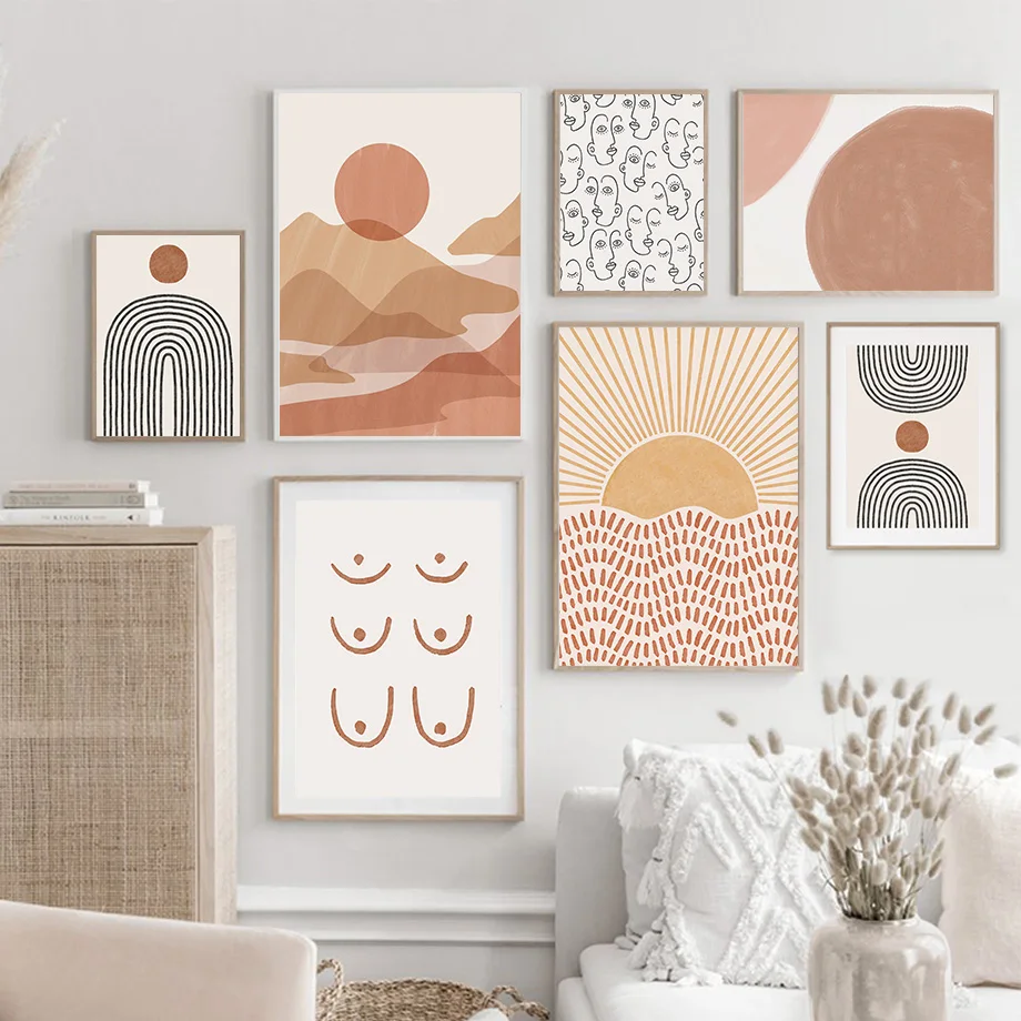 Abstract Lines Shapes Retro Sun Minimalist Boho Wall Art Canvas Painting Posters And Prints Wall Pictures For Living Room Decor
Abstract Lines Shapes Retro Sun Minimalist Boho Wall Art Canvas Painting Posters And Prints Wall Pictures For Living Room Decor