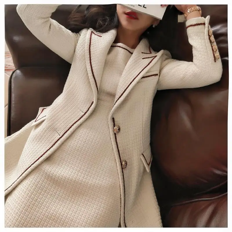 Celebrity elegant blazer coat + mini dress tweed knitted 2 piece set office lady woolen suit set stripe patchwork women set Y660
Celebrity elegant blazer coat + mini dress tweed knitted 2 piece set office lady woolen suit set stripe patchwork women set Y660