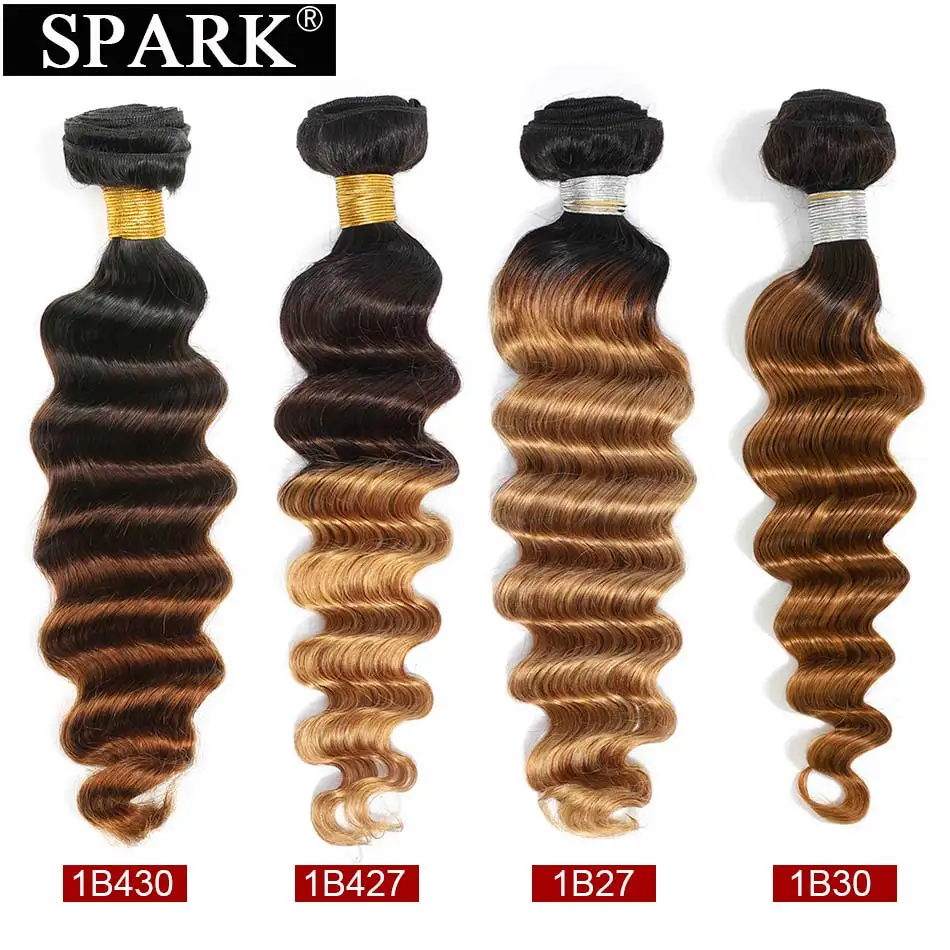 Spark Human Hair Ombre Brazilian Human Hair Extensions Loose Deep Wave Human Hair Weave Bundles 1/3/4 Pieces Bundles Deals Remy
Spark Human Hair Ombre Brazilian Human Hair Extensions Loose Deep Wave Human Hair Weave Bundles 1/3/4 Pieces Bundles Deals Remy