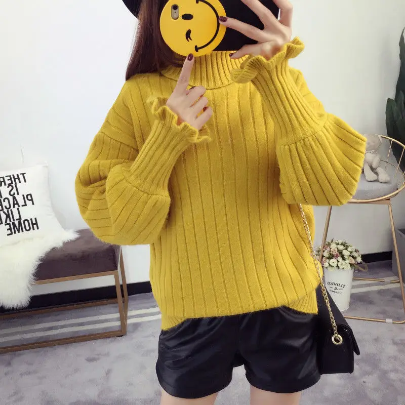Winter Sweater Women Knitted Casual Soft Jumper Fashion Long Sleeve Pull Femme Black
Winter Sweater Women Knitted Casual Soft Jumper Fashion Long Sleeve Pull Femme Black