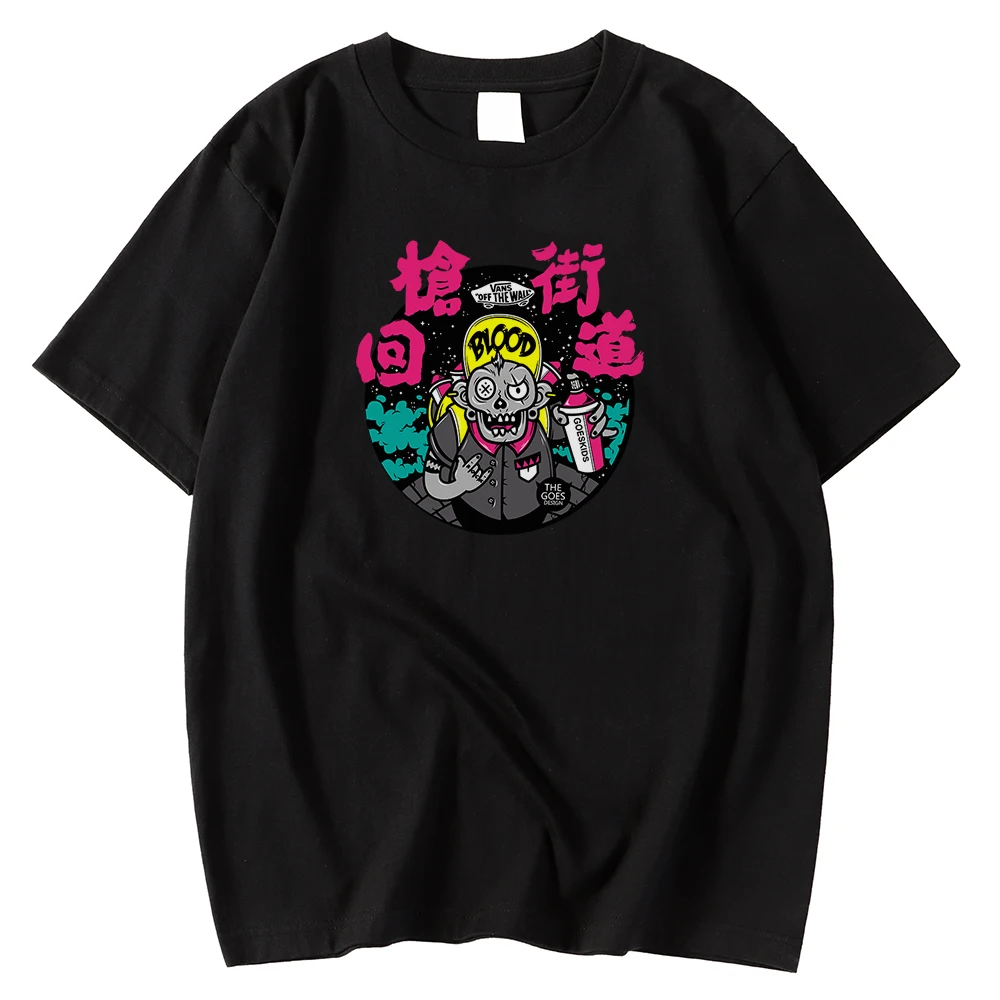 Fashion Comfortable Male T-Shirt Short Sleeve Vintage T Shirts Chinese Graffiti Zombies Print Clothes Oversize Soft T-Shirts Men
Fashion Comfortable Male T-Shirt Short Sleeve Vintage T Shirts Chinese Graffiti Zombies Print Clothes Oversize Soft T-Shirts Men