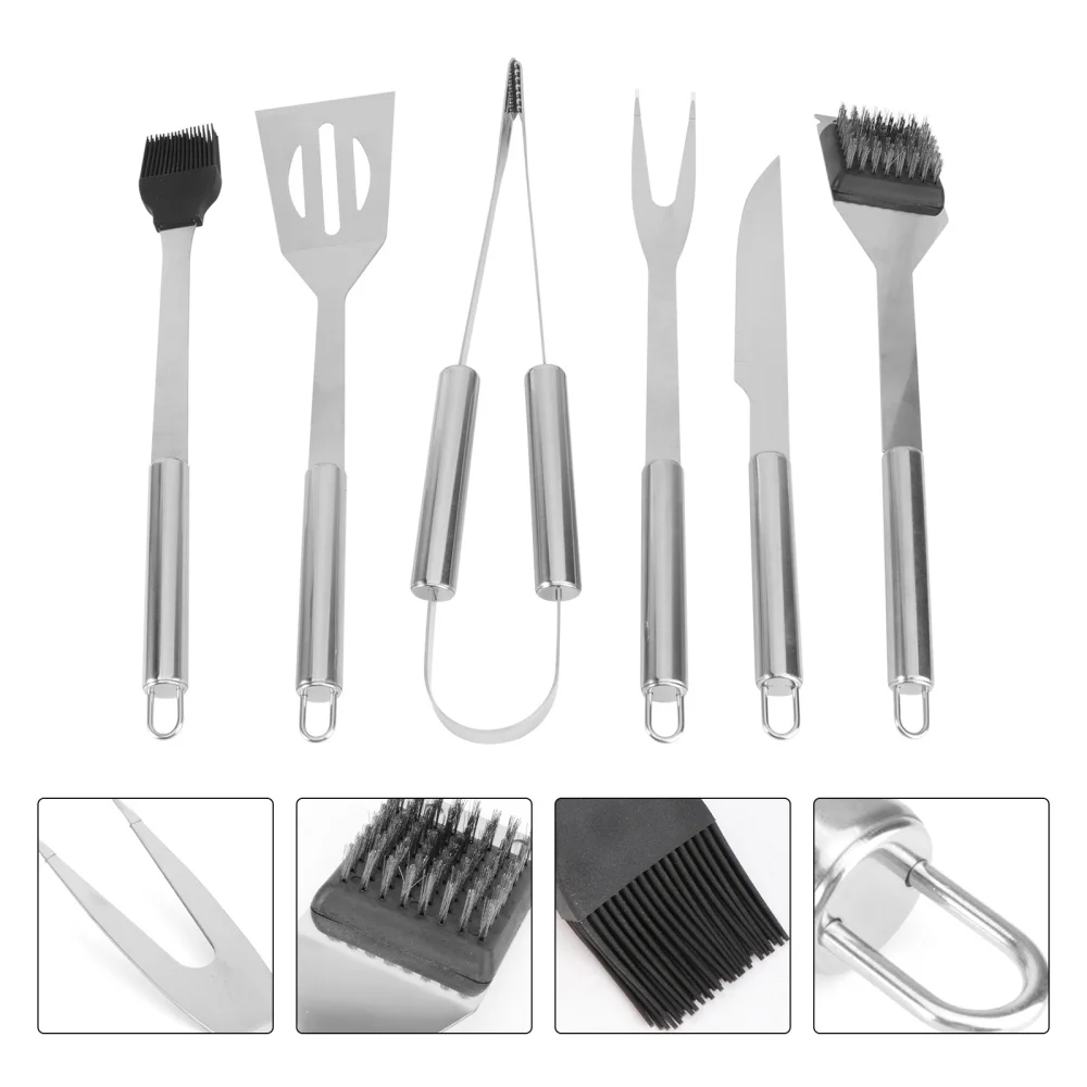 Outdoor Portable Barbecue 6-piece Set Grill Cookware Utensils with Aluminium Case BBQ Tools
Outdoor Portable Barbecue 6-piece Set Grill Cookware Utensils with Aluminium Case BBQ Tools