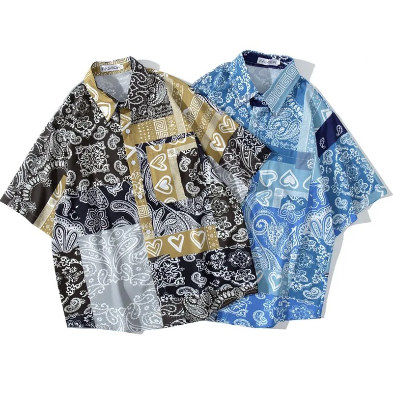 Men Shirt Short Sleeve 2021 New Arrival Summer Loose Flowers Patchwork Pocket Male Shirt Thin Ethnic Chinese Style S70
Men Shirt Short Sleeve 2021 New Arrival Summer Loose Flowers Patchwork Pocket Male Shirt Thin Ethnic Chinese Style S70