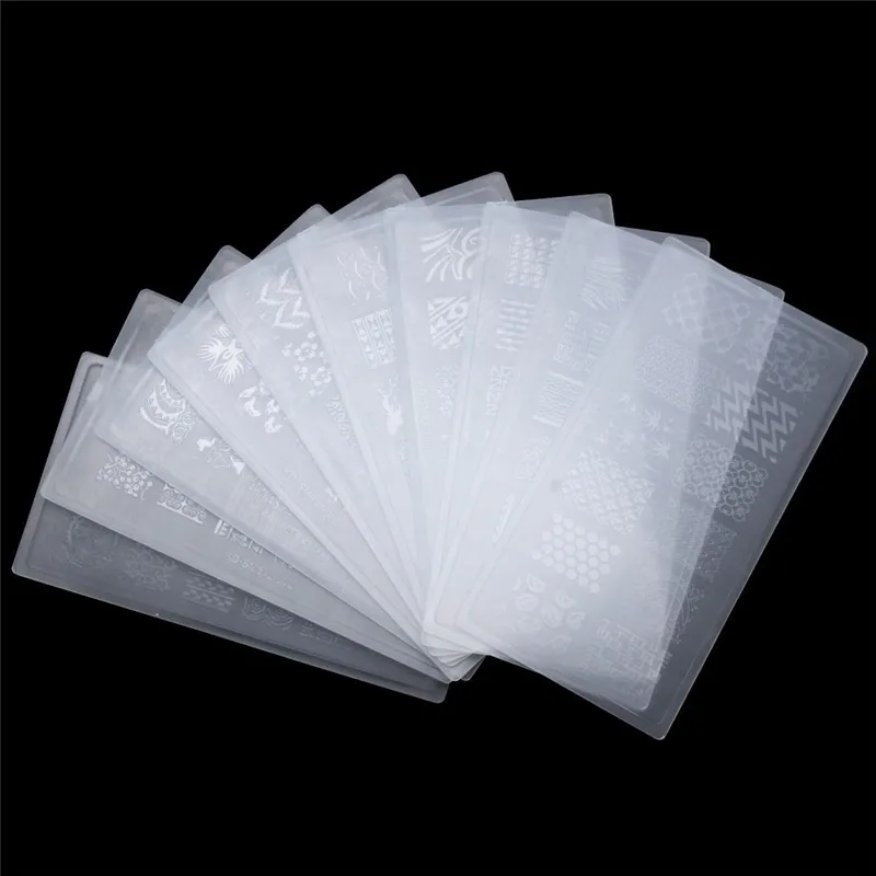 3Pcs/Lot Plastic Nail Art Stamping Plates Clear Stamper Nail Stamping Plates Manicure Template Nail Tools Manicure 10 Patterns
3Pcs/Lot Plastic Nail Art Stamping Plates Clear Stamper Nail Stamping Plates Manicure Template Nail Tools Manicure 10 Patterns