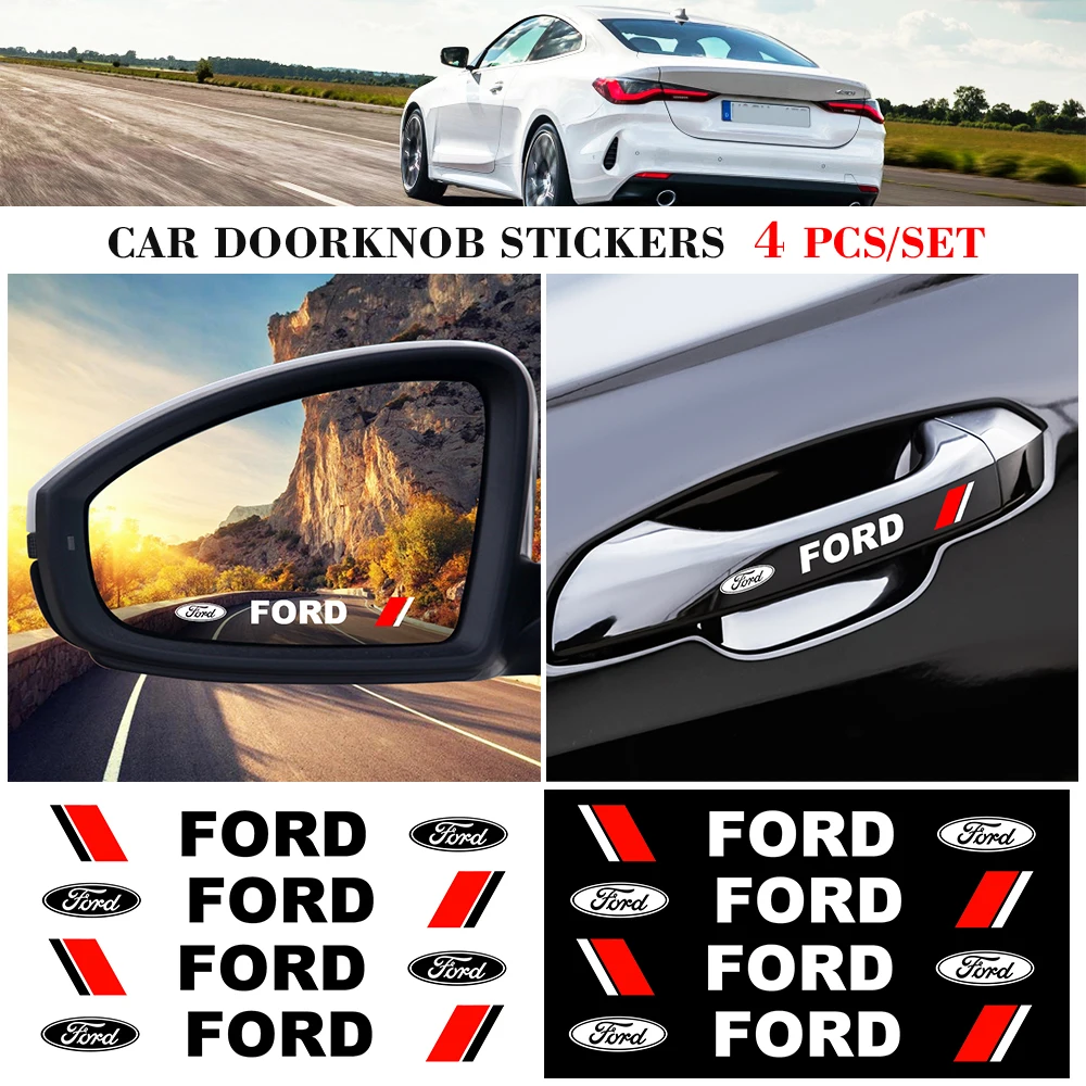 4pcs Car Door Handle Stickers Rearview Mirror Sticker Auto Decal For Ford Fiesta EcoSport ESCORT Ranger Mondeo Mustang FOCUS 2
4pcs Car Door Handle Stickers Rearview Mirror Sticker Auto Decal For Ford Fiesta EcoSport ESCORT Ranger Mondeo Mustang FOCUS 2