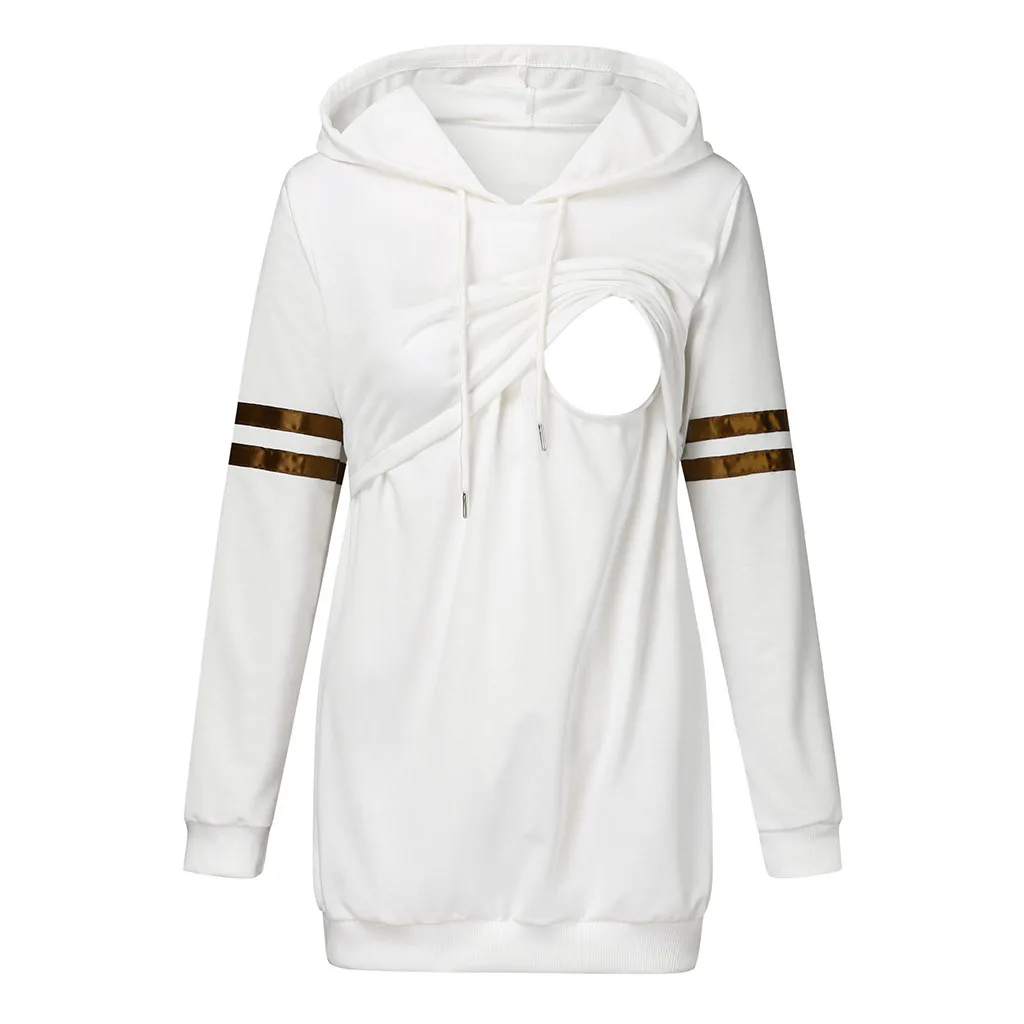 Hoodies Breastfeeding Clothes Maternity T-shirt Long Sleeve Stripe Printing Nursing Clothes Maternity Top Ropa Maternal Invierno
Hoodies Breastfeeding Clothes Maternity T-shirt Long Sleeve Stripe Printing Nursing Clothes Maternity Top Ropa Maternal Invierno