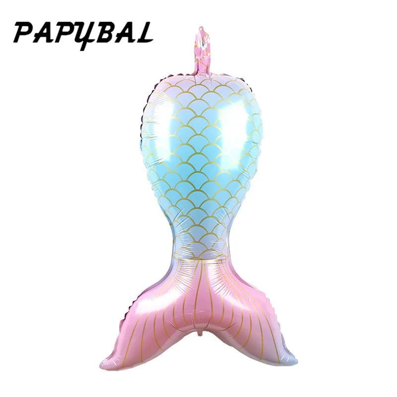 50pcs 85*52cm Rainbow color Mermaid Tail Foil Balloons Cartoon Fish tail Ballons Birthday baby shower sea theme Party Decoration
50pcs 85*52cm Rainbow color Mermaid Tail Foil Balloons Cartoon Fish tail Ballons Birthday baby shower sea theme Party Decoration