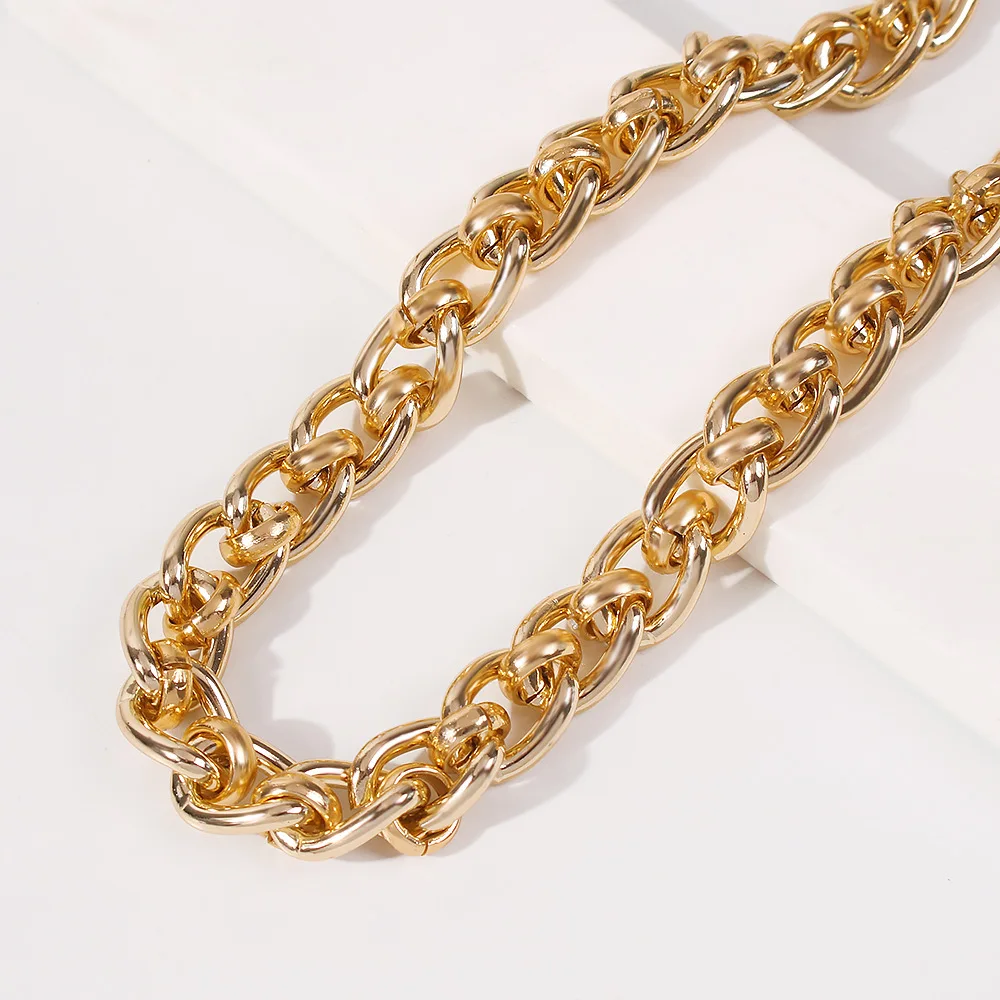 Punk Hip Hop Alloy Link Chain Choker Fashion Necklace Men Vintage Chunky Thick Necklace Golden Color Women Goth Jewelry Torques
Punk Hip Hop Alloy Link Chain Choker Fashion Necklace Men Vintage Chunky Thick Necklace Golden Color Women Goth Jewelry Torques