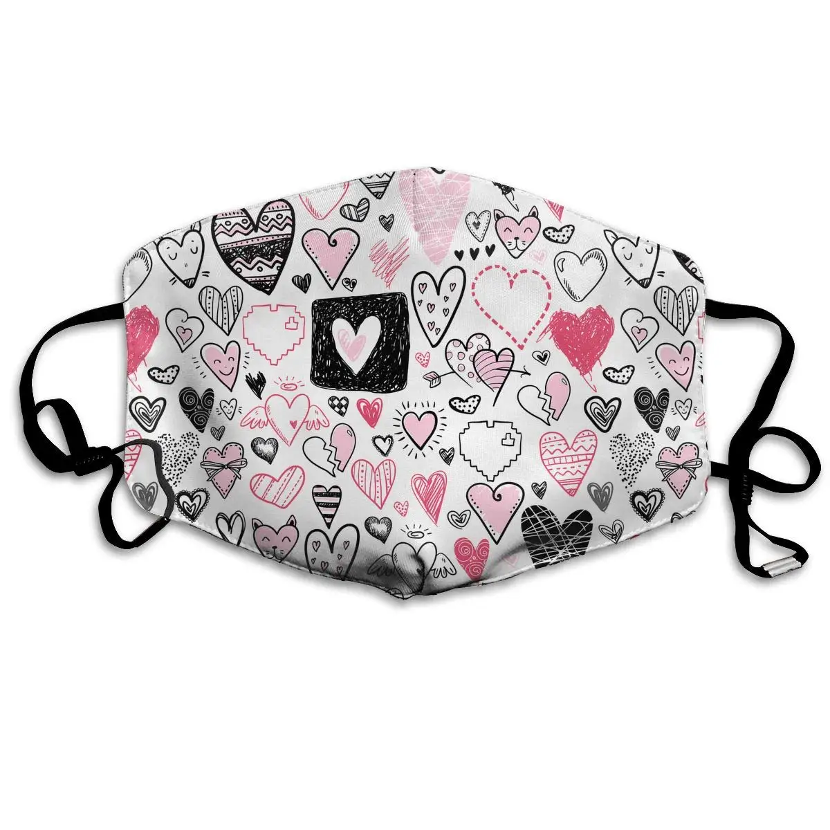 Funny Doodle Heart-shaped Mask Reusable Mouth Mask Washable Protective PM2.5 Filter Anti Dust Face Mask Windproof Anti Flu Mask
Funny Doodle Heart-shaped Mask Reusable Mouth Mask Washable Protective PM2.5 Filter Anti Dust Face Mask Windproof Anti Flu Mask