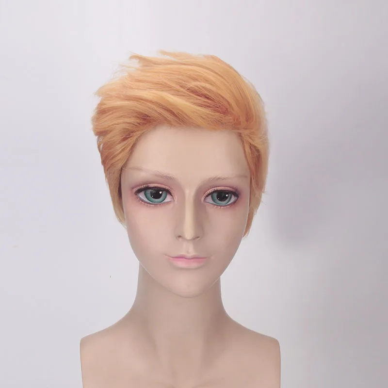 Acting As A Foreigner Wig European And American COS Male Short Curly Hair Trump Wig Golden President Donald Trump
Acting As A Foreigner Wig European And American COS Male Short Curly Hair Trump Wig Golden President Donald Trump