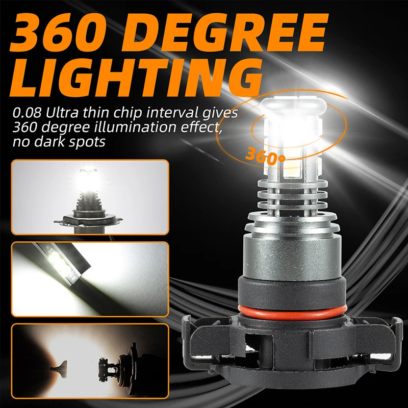 2x H16 / 5202 Led Headlamp Bulb 28w 6500k Super Bright Conversion Kit Aluminum 12v / 24v2 Led Fog Lamps
2x H16 / 5202 Led Headlamp Bulb 28w 6500k Super Bright Conversion Kit Aluminum 12v / 24v2 Led Fog Lamps