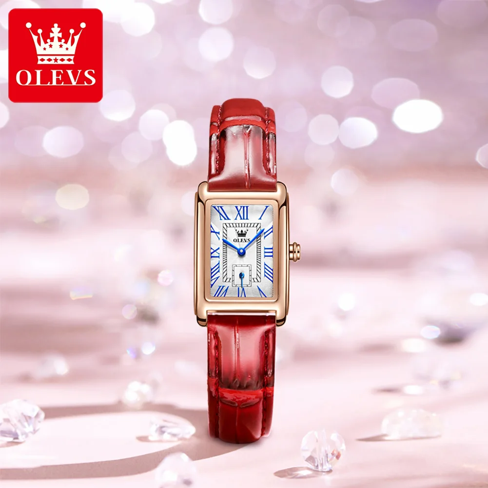 OLEVS New Luxury Women's Watches Waterproof Small Leather Ladies Watch Rectangle Roman Numeral Female Watch Set Gift for Women
OLEVS New Luxury Women's Watches Waterproof Small Leather Ladies Watch Rectangle Roman Numeral Female Watch Set Gift for Women