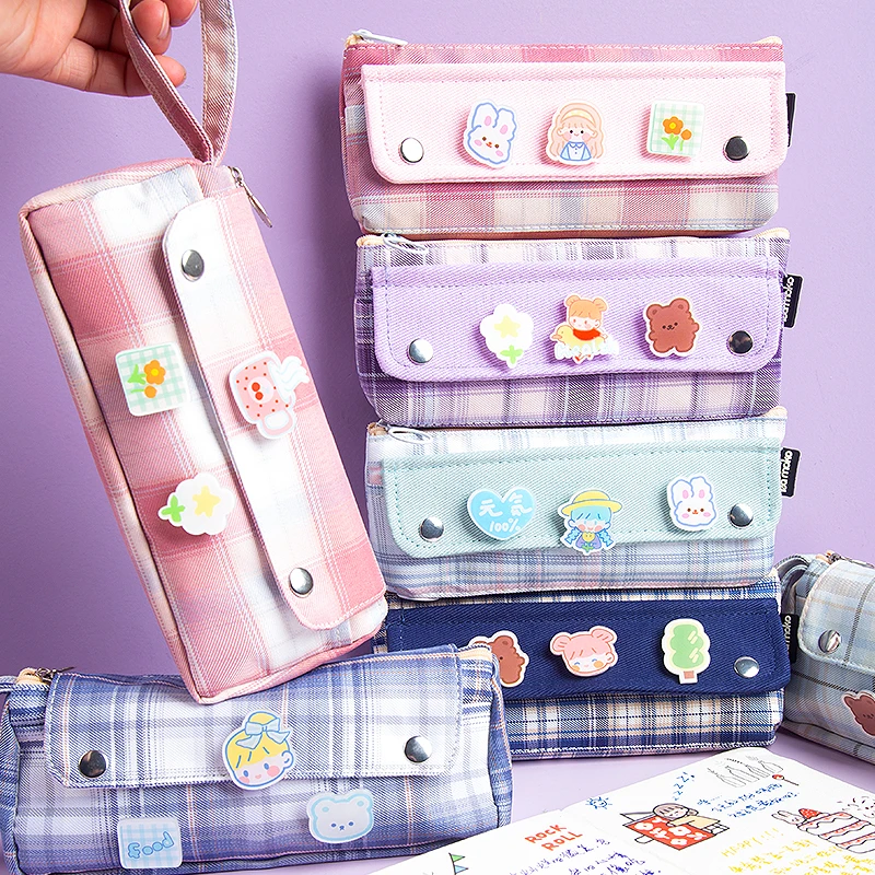 Kawaii JK стиль Карандаш Чехол для хранения канцелярских принадлежностей Сумки Холст сумка для карандашей милый макияж сумка со значком школьн...
Kawaii JK стиль Карандаш Чехол для хранения канцелярских принадлежностей Сумки Холст сумка для карандашей милый макияж сумка со значком школьн...