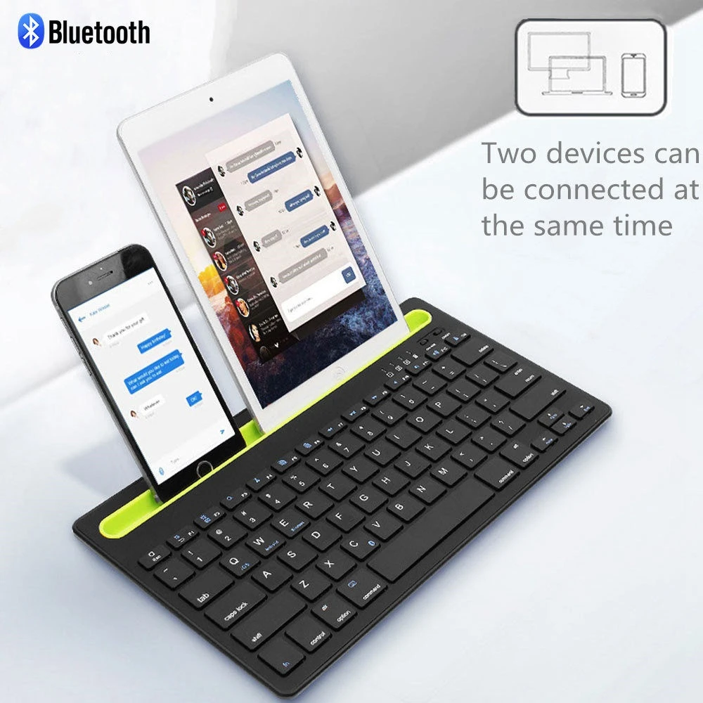 Беспроводная Bluetooth клавиатура ультра-тонкие эргономичные игровые клавиатуры BT 3 0