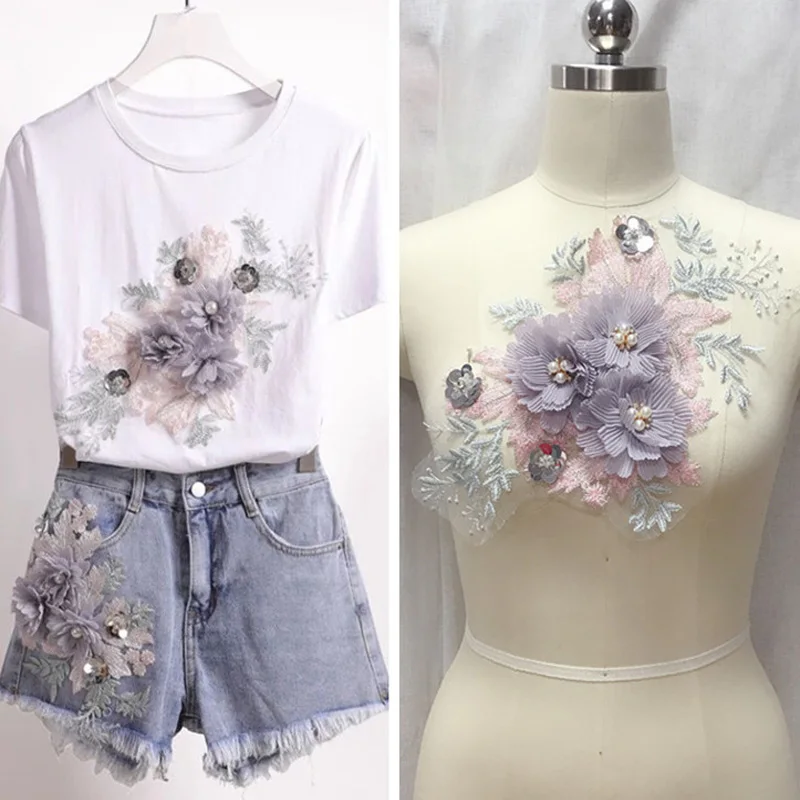 Кружевной Тюль с объемной вышивкой, бусинами и цветами, 1 шт.
Кружевной Тюль с объемной вышивкой, бусинами и цветами, 1 шт.