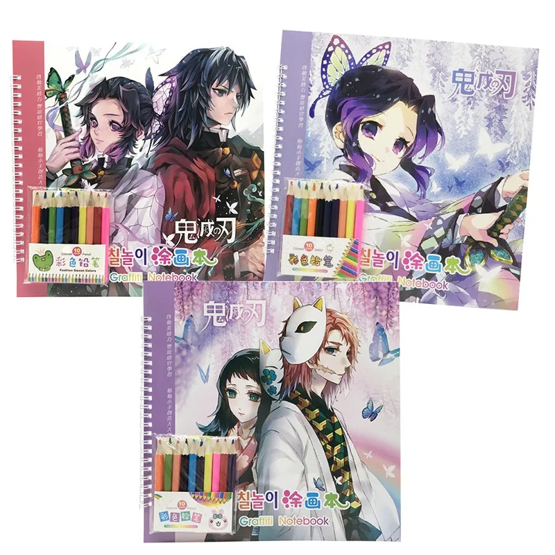 10PCS Pencils And New Anime Demon Slayer Kimetsu No Yaiba Coloring Book For Relieve Stress Graffiti Notebook Agenda 2021 Planner
10PCS Pencils And New Anime Demon Slayer Kimetsu No Yaiba Coloring Book For Relieve Stress Graffiti Notebook Agenda 2021 Planner