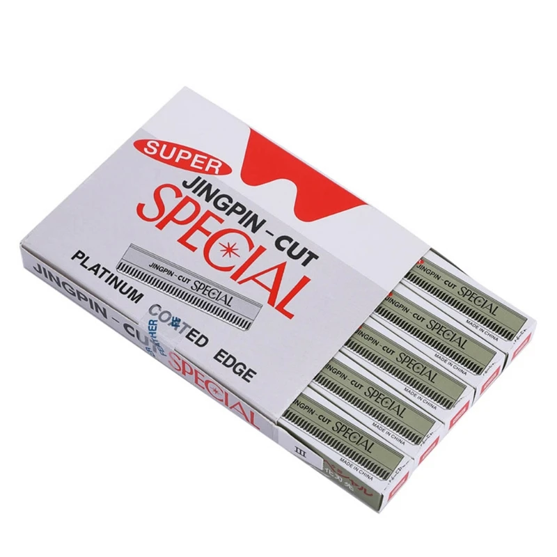 100pcs Stainless Steel Single Edge Shaving Razor Blades Facial Hair Remover Eyebrow Trimmer Scraping Blades for Women and Men
100pcs Stainless Steel Single Edge Shaving Razor Blades Facial Hair Remover Eyebrow Trimmer Scraping Blades for Women and Men