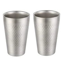 2PC Stainless Steel Cup Double Wall Insulated Beer Coffee Mug Cold Water Drinks Cups Practical Portable Kitchen Home Drinkware