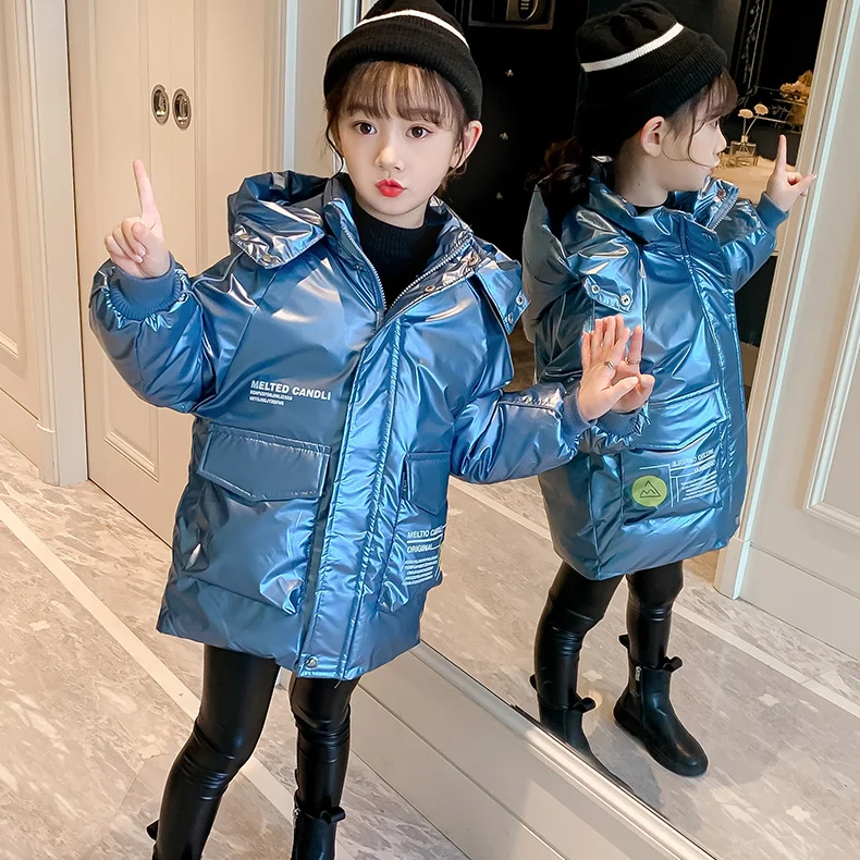 New Children Winter Waterproof Down Jacket Teen Girls Letter Pocket Outerwear Kids Hooded Padded Snowsuit Thick Warm Zipper Coat 
New Children Winter Waterproof Down Jacket Teen Girls Letter Pocket Outerwear Kids Hooded Padded Snowsuit Thick Warm Zipper Coat