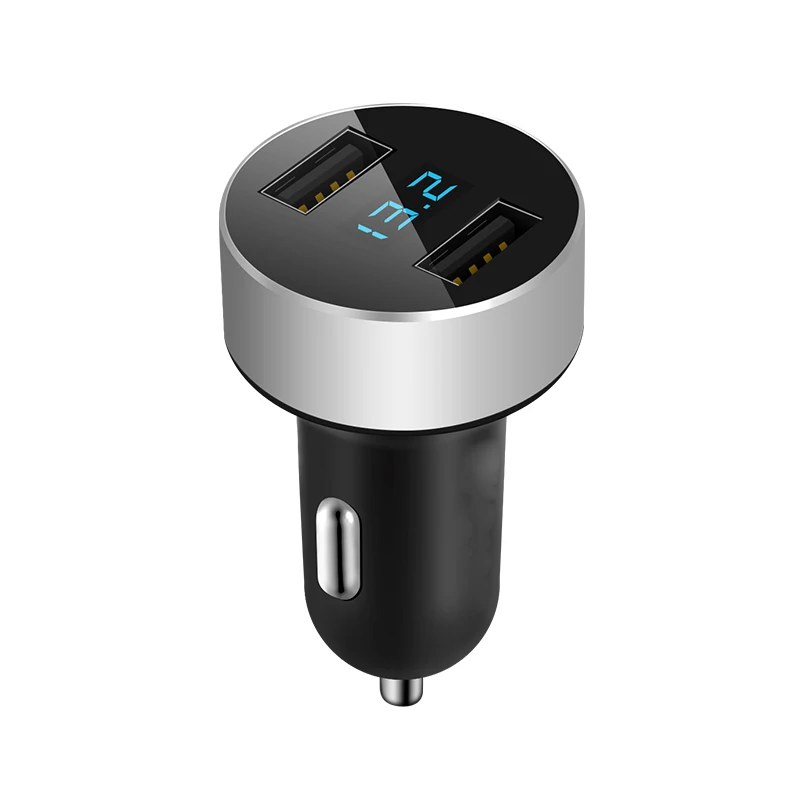 Автомобильное зарядное устройство 4 8a с двумя USB портами и светодиодным дисплеем