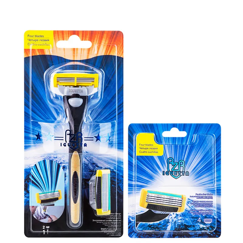 RZR IGUETA Stainless Steel 4-Layer Razor Men’s And Women’s Manual Hair Removal Razor Blades Leg Bikini Shaver
RZR IGUETA Stainless Steel 4-Layer Razor Men’s And Women’s Manual Hair Removal Razor Blades Leg Bikini Shaver
