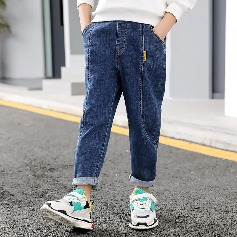 Boys New Design Full Length 4-14Y Solid Color Pencil Jeans Pants Loose Fit Casual Fashion Spring Autumn Jeans Trousers 
Boys New Design Full Length 4-14Y Solid Color Pencil Jeans Pants Loose Fit Casual Fashion Spring Autumn Jeans Trousers
